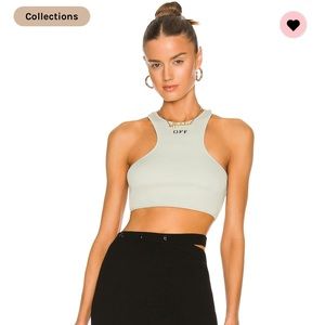 OffWhite rib rowing top